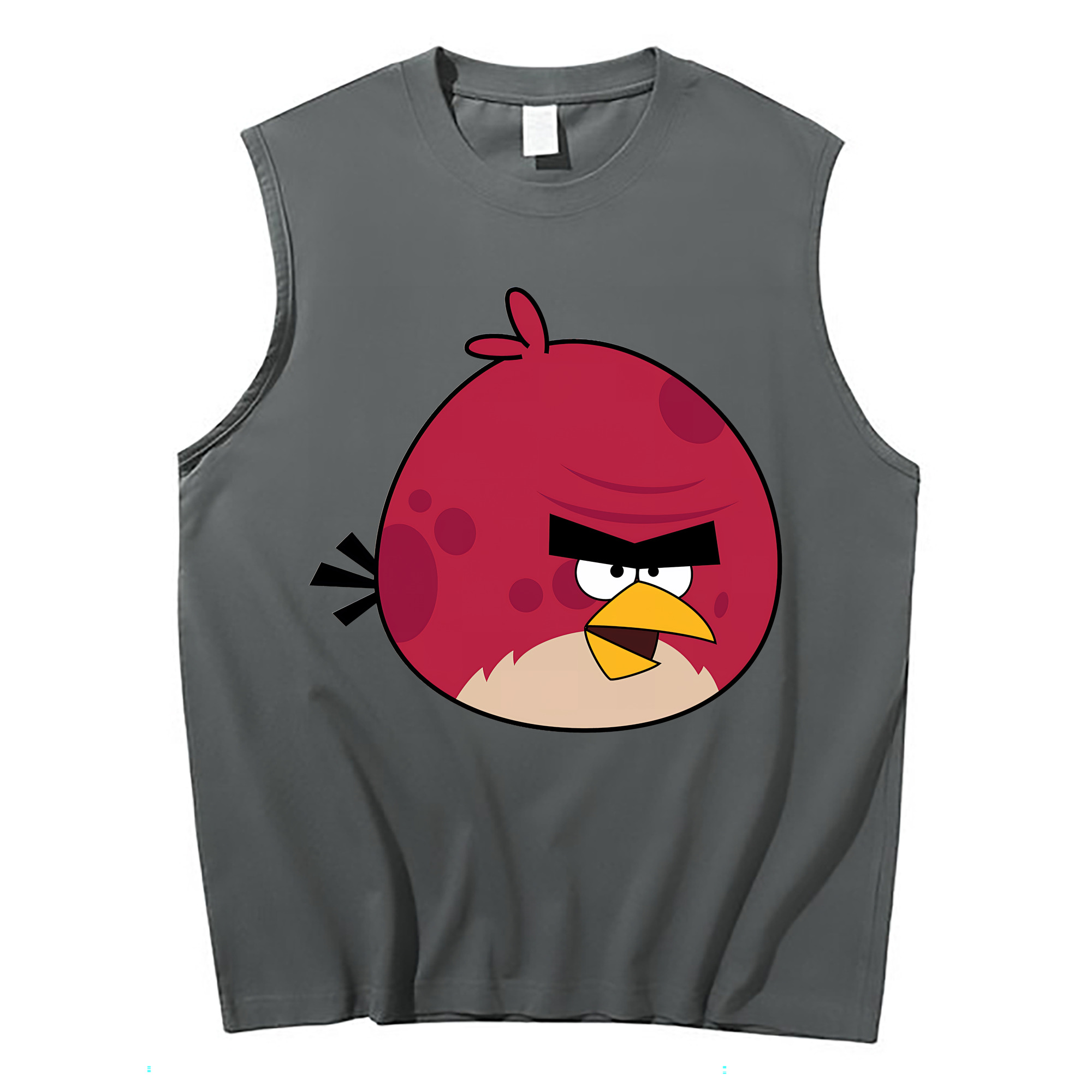 （画像用） Angry Birds アングリーバード コットン100％タンクトップ（フロントプリント）